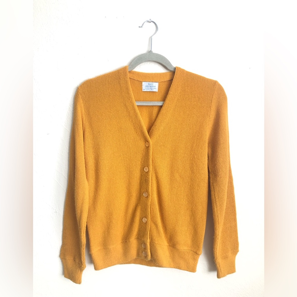 🍂Vintage Mustard Cardigan Sweater🍂